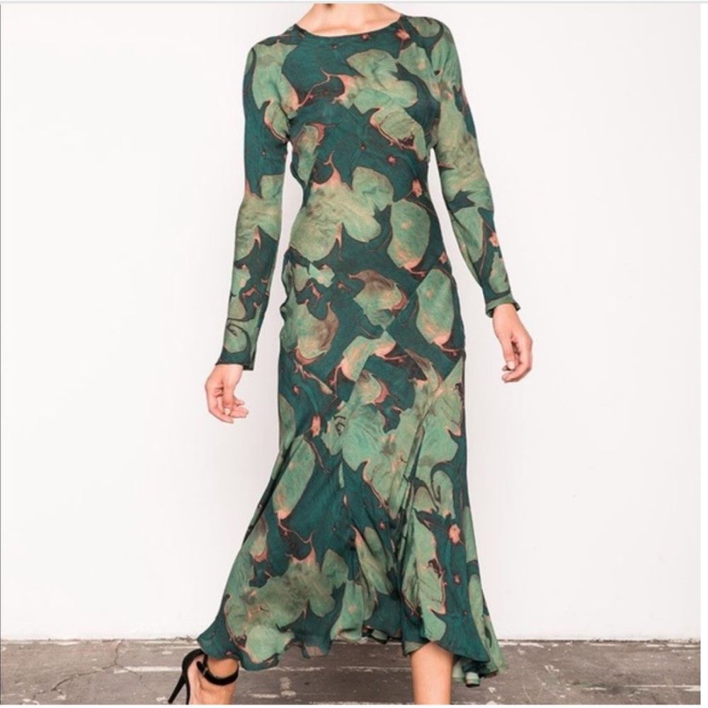 Stone Cold Fox Montague dress size 1, green lily, NWT!